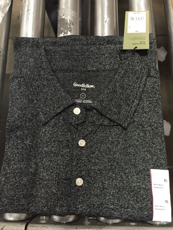 Photo 1 of Men's Short Sleeve Must Have Polo Shirt - Goodfellow & Co™
(XL) ,GRAY BLACK