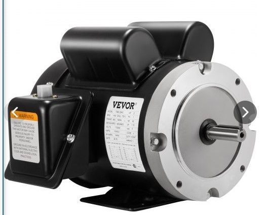 Photo 1 of Vevor 2Hp Electric Motor 140256C Single Phase 56C Frame TEFC 115/230V **Nonfunctional Parts Only**