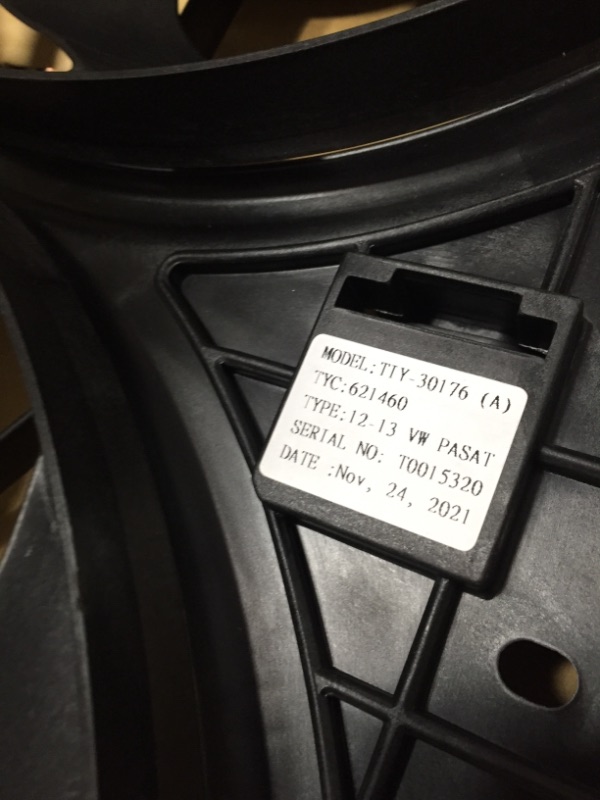Photo 1 of TYC 621460 Cooling Fan Assembly Compatible with 2012-2015 Volkswagen Passat , Black