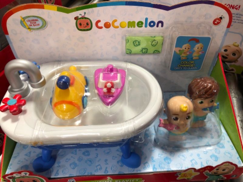 Photo 2 of CoComelon Musical Bathtime Playset - Plays Clips of The ‘Bath Song’ - Features 2 Color Change Figures (JJ & Tomtom)