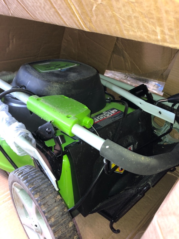 Photo 5 of Greenworks 12 Amp 20-Inch 3-in-1Electric Corded Lawn Mower, 25022
