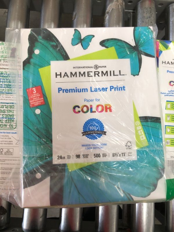 Photo 1 of HP Laser Print Office Paper, 98 Brightness, 24lb, 8-1/2 x 11, White, 500 Sheets/Rm
