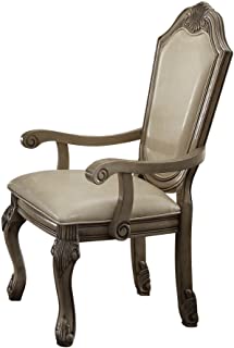 Photo 1 of Acme Chateau de Ville Antique White Arm Chair (Set-2)