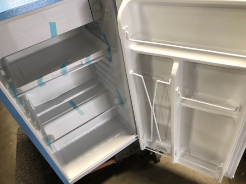 Photo 1 of **PARTS ONLY** Frigidaire 3.2 Cu Ft Retro Mini Fridge With Side Bottle Opener EFR376, Blue
