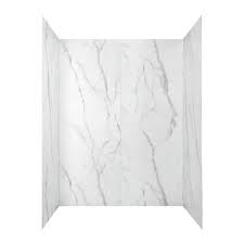 Photo 1 of American Standard
Passage 32 in. x 60 in. x 72 in. 4-Piece Glue-Up Alcove Shower Wall in Serene Marble