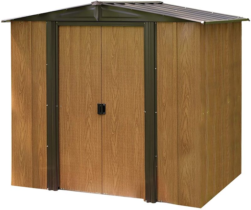 Photo 1 of ARROW STORAGE PRODUCTS WL65 Woodlake 6-Feet by 5-Feet Steel Storage Shed
