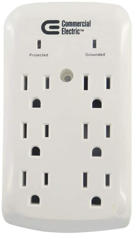 Photo 1 of 6-Outlet Wall Mount Surge Protector
