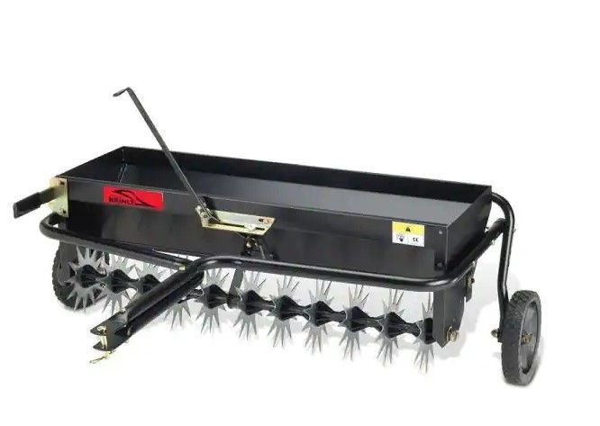 Photo 1 of 
Brinly-Hardy
40 in. Tow-Behind Combination Aerator-Spreader