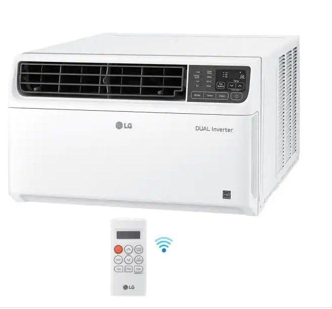 Photo 1 of LG Electronics
9,500 BTU 115-Volt Dual Inverter Smart Window Air Conditioner LW1019IVSM with WiFi and Remote in White