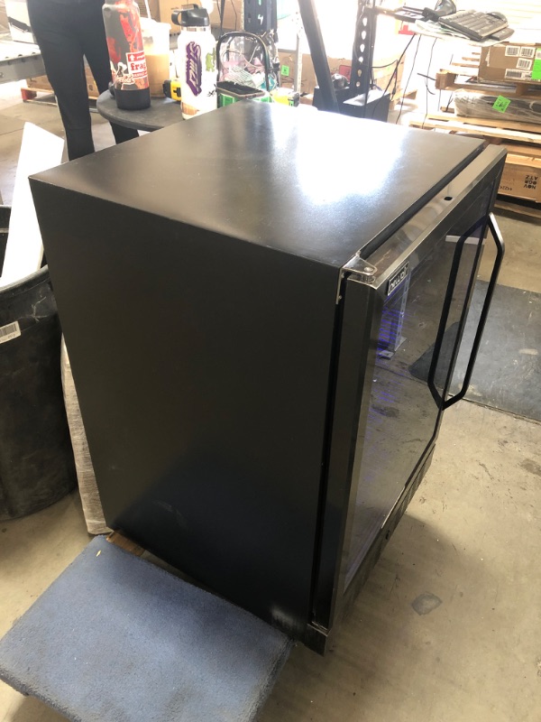 Photo 7 of USED: NewAir 24" Beverage Refrigerator Cooler - 177 Can Capacity - Black Stainless Steal With Built In Cooler and Glass Door | Cool your Soda, Beer, and Beverages to 37F NBC177BS00
22.5"D x 23.5"W x 33.75"H
