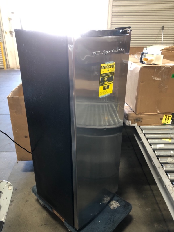 Photo 1 of NOT FUNCTIONAL: Frigidaire EFRF696-AMZ Upright Freezer 6.5 cu ft Stainless Platinum Design Series 21.26 x 22.24 x 55.91 inches


