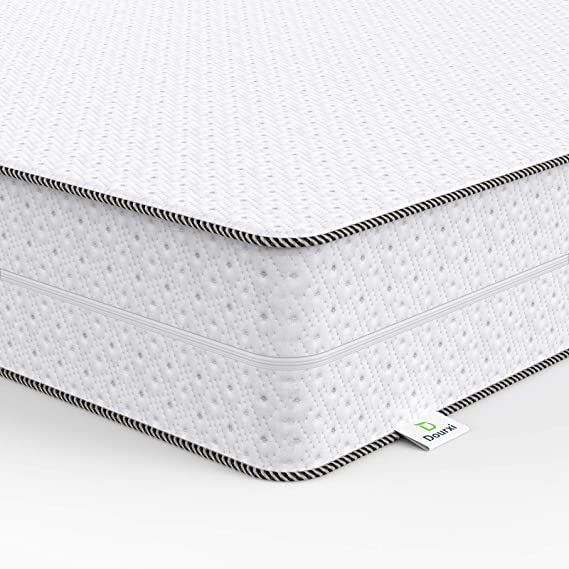 Photo 1 of USED: Dourxi Crib Mattress, Toddler Mattress Dual Sided Comfort Memory Foam Mattress with Removable Breathable Cover and Extra Waterproof Protector, Standard Size Crib Mattress for Infant Baby and Toddler
