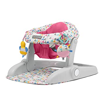 Photo 1 of Summer® Learn-to-Sit™ 2-Position Floor Seat (Funfetti Pink) – Sit Baby Up in This Adjustable Baby Activity Seat Appropriate for Ages 4-12 Months – Includes Toys 19.12 x 4.5 x 17.62 inches

