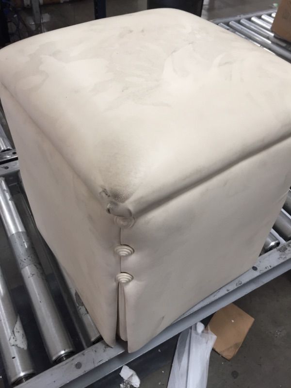 Photo 2 of 17 In x 15 In Foam Couch Cube Beige 