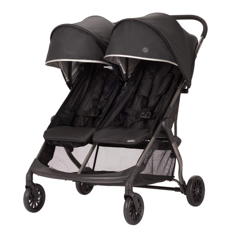 Photo 1 of Evenflo Aero 2 Ultra-Lightweight Double Stroller, Lark
