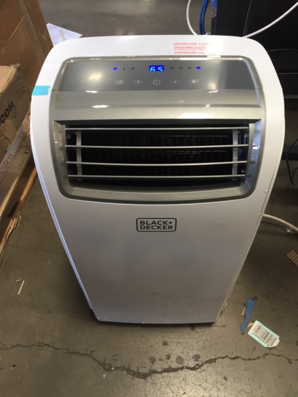 Photo 2 of TESTED POWERS ON*
BLACK+DECKER BPACT12WT Large Spaces Portable Air Conditioner, 12,000 BTU, White
