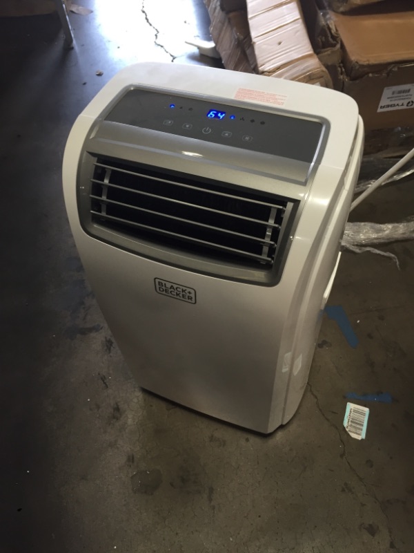 Photo 2 of TESTED POWERS ON*
BLACK+DECKER 14,000 BTU Portable Air Conditioner with Remote Control, White
