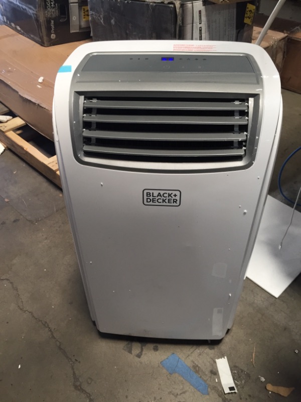 Photo 4 of TESTED POWERS ON**
BLACK+DECKER 14,000 BTU Portable Air Conditioner with Remote Control, White
