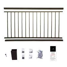 Photo 1 of Aria Railing
36 in. x 6 ft. Black Powder Coated Aluminum Preassembled Deck Railing