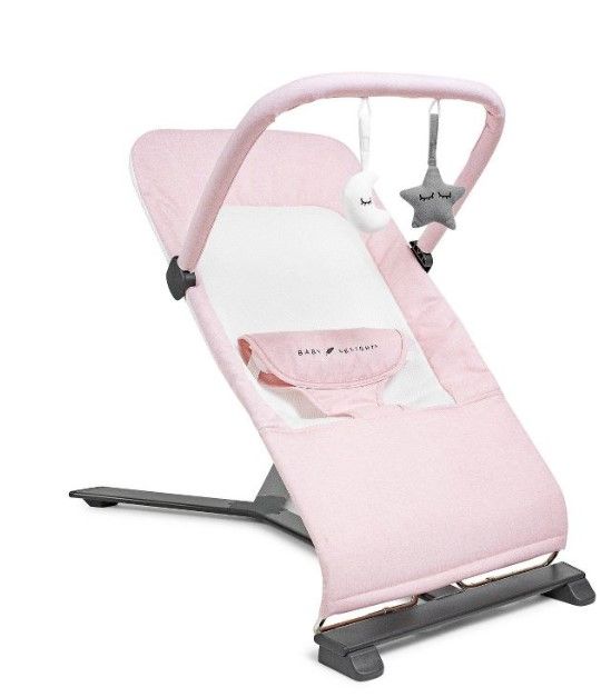 Photo 1 of Baby Delight Alpine Deluxe Portable Infant Bouncer - Peony Pink
