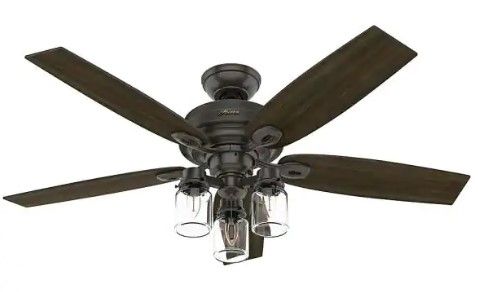 Photo 1 of ***HOME DEPOT STORE DISPLAY UNIT**** 
Crown Canyon II 52 in. LED Indoor Noble Bronze Ceiling Fan with Light Kit
