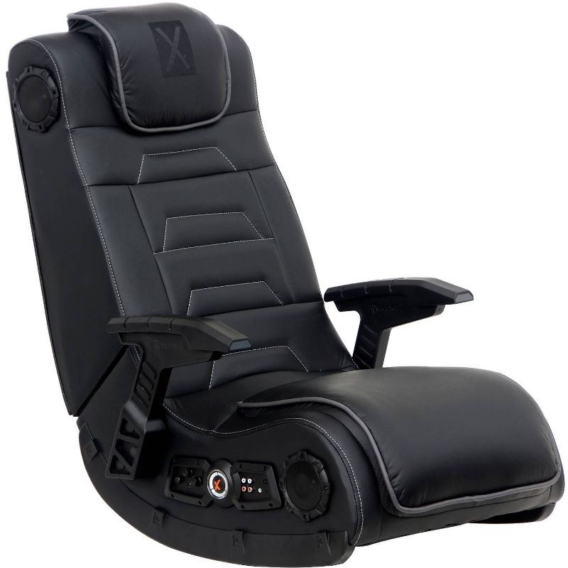 Photo 1 of (MISSING MANUA/HARDWAREL; TORN MATERIAL)
Ace X Rocker Pro Series H3 Wireless 4.1 Audio Video Gaming Chair, Black
