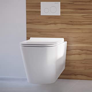 Photo 1 of (BROKEN OFF SEAT CORNER)
Swiss Madison Well Made Forever SM-WT442 Concorde Wall Hung Toilet Bowl, Glossy White
