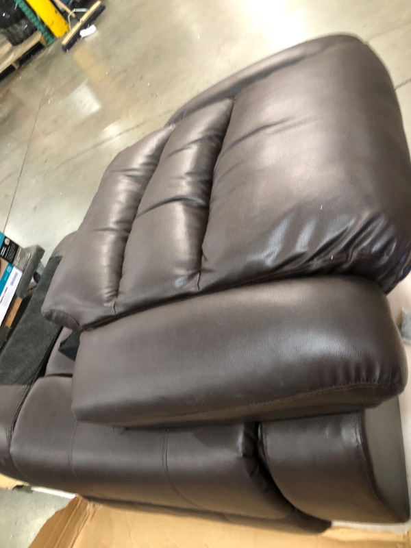 Photo 7 of (STOCK PHOTO INACCURATELY REFLECTS ACTUAL PRODUCT) 
(TORN MATERIAL)
Recliner Chair, Brown