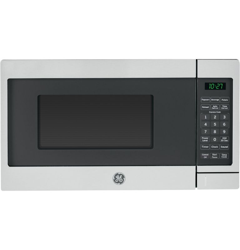 Photo 1 of GE JES1072 18 Inch Wide 0.7 Cu. Ft. 700 Watt Countertop Microwave with Auto and Time Defrost Stainless Steel Cooking Appliances Microwave Ovens
