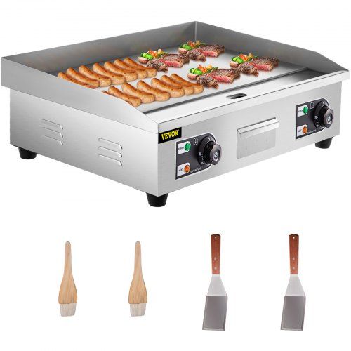 Photo 1 of 3000w 30" Commercial Electric Countertop Griddle Flat Top Grill Hot Plate Bbq
