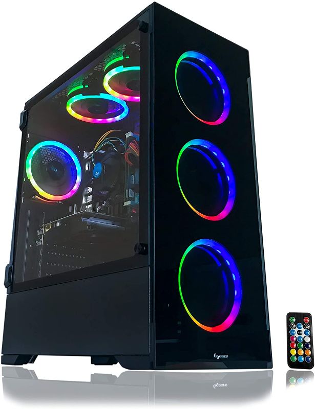 Photo 1 of Alarco Gaming PC Desktop Computer Intel i5 3.10GHz,8GB Ram,1TB Hard Drive,Windows 10 pro,WiFi Ready,Video Card Nvidia GTX 650 1GB, 6 RGB Fans with Remote
DOES NOT INCLUDE MONITOR 