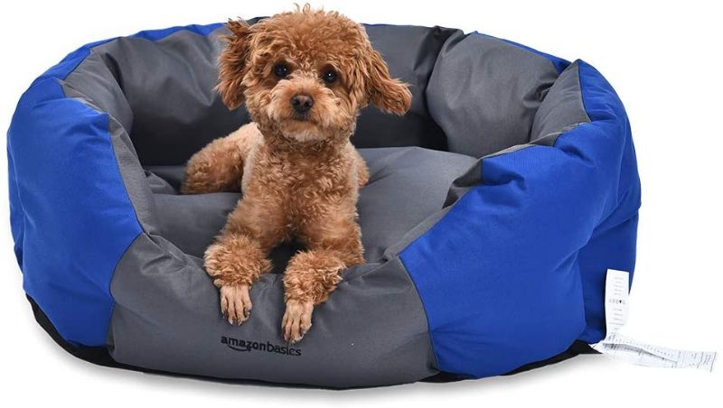 Photo 1 of Amazon Basics Water-Resistant Pet Bed, Rectangular
