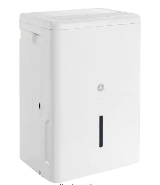 Photo 1 of 
GE
22 pt. Dehumidifier with Smart Dry for Bedroom, Basement or Damp Rooms up to 1500 sq. ft. in White, ENERGY STAR