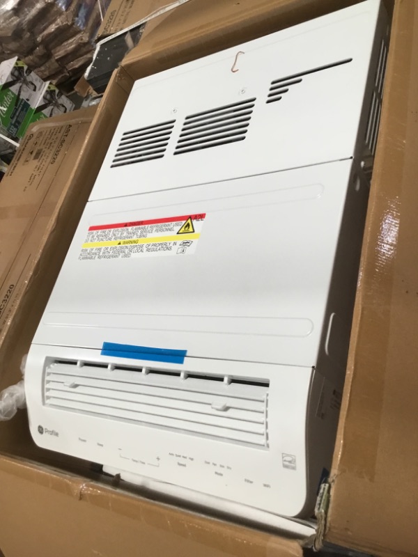 Photo 1 of GE Profile ClearView 6,100 BTU 115 V White Smart Ultra Quiet Window Air Conditioner - AHTT06BC
