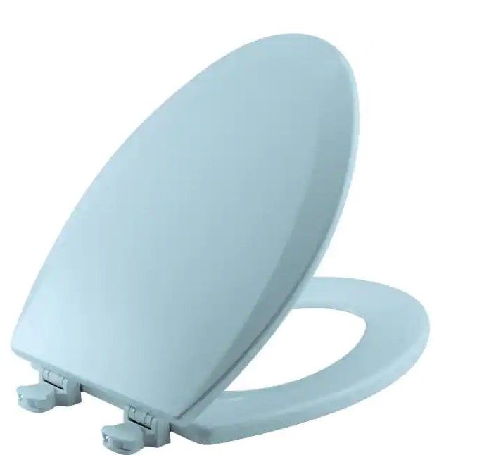 Photo 1 of Bemis 1500EC Lift-Off Wood Elongated Toilet Seat Available in Various Colors
