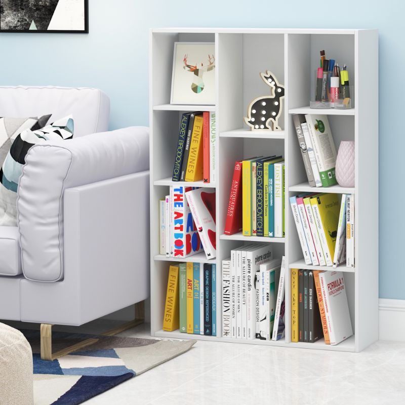 Photo 1 of 11107WH 11-Cube Reversible Open Shelf Bookcase, White
