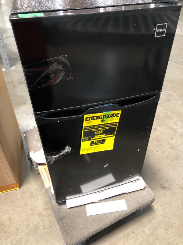 Photo 1 of **PARTS ONLY**
RCA RFR835 2 Reversible Doors-Adjustable Thermostat, 3.2 Cu. Ft, Black