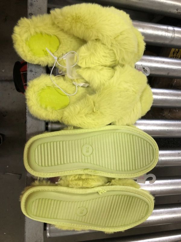 Photo 1 of (2 pair) women's size 7/8
Women's Paris Crossband Fur Slippers - Stars Above™