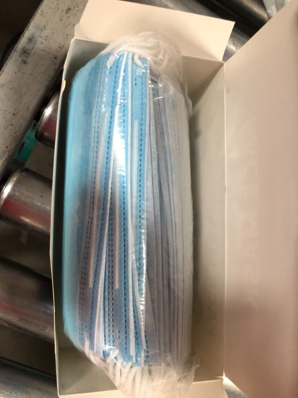 Photo 1 of (4 boxes) 200 PCS Disposable Face Mask, 3 Layers Filter Non-Woven Anti Dust Ear Loop Comfort