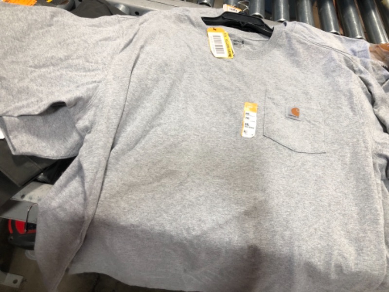 Photo 3 of 3 PACK MEN'S SIZE: 2XL
Carhartt Men's Loose Fit Heather Blue Lagoon Heavyweight Short Sleeve Pocket
