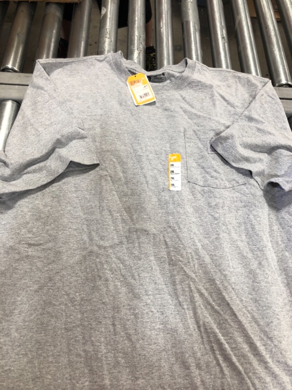 Photo 2 of Carhartt Workwear Pocket T-Shirt Gray, 2XL, Model K87-HGY
