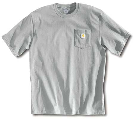 Photo 1 of Carhartt Workwear Pocket T-Shirt Gray, 2XL, Model K87-HGY
