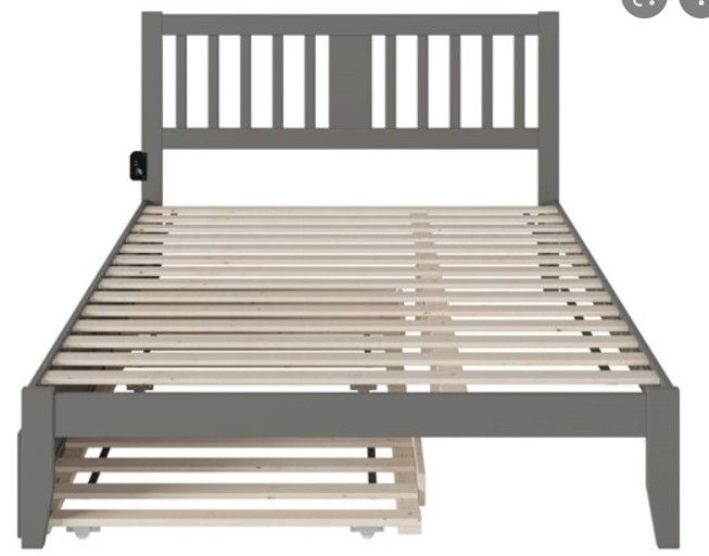 Photo 1 of (INCOMPLETE; PARTS ONLY; SIDES/SLATS ONLY; SCRATCHED)
Atlantic furniture Trundle Bed Twin XL