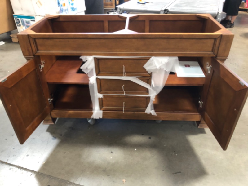 Photo 8 of (DOES NOT INCLUDE MARBLE TOP/SINK/FAUCET)
James Martin Vanities 147-114-561 Brookfield 59 Double Free Standing Wood Vanity Cabinet
