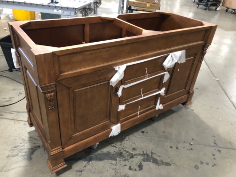 Photo 2 of (DOES NOT INCLUDE MARBLE TOP/SINK/FAUCET)
James Martin Vanities 147-114-561 Brookfield 59 Double Free Standing Wood Vanity Cabinet
