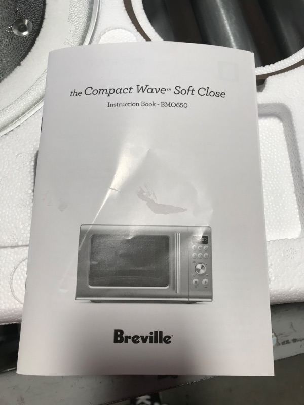 Photo 5 of Breville the Compact Wave Soft Close Countertop Microwave Oven, Silver - SEE NOTES!!!