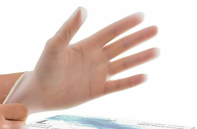 Photo 1 of 1000 Ct SOFTER Vinyl Disposable Gloves Latex-Free Powder-Free - Size Large Clear