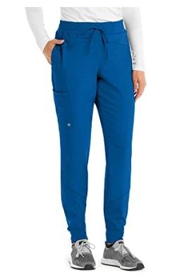 Photo 1 of BARCO ONE - Women's Boost Jogger Scrub Pant w/ 4-Way Stretch Fabric & 3 Pockets Small Tall New Royal 