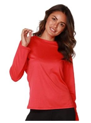 Photo 1 of INGEAR Sun Shirt Women Beach Coverup for Women Workout Tops for Women Tops Red Size Small