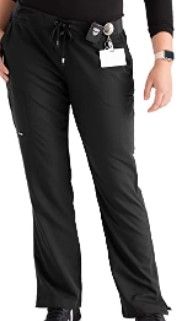 Photo 1 of BARCO Grey's Anatomy Women's Mia Pant, Easy Care Medical Scrub Pants w/ 6 Pockets & Elastic Drawcord Waistband 
XL PETITE